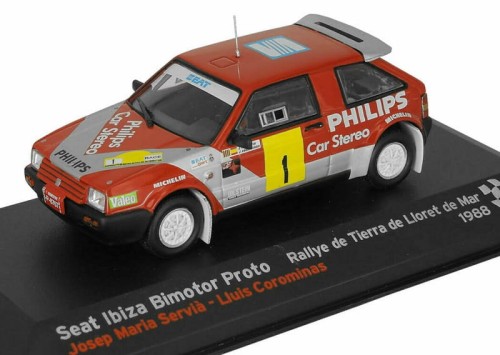 Altaya metalowy model samochodu rajdowego Seat Ibiza Bimotor Proto 1988.jpg
