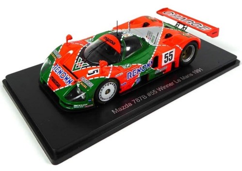 Spark model samochodu wyścigowego Mazda 787B Winner Le Mans 1991.jpg