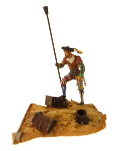 Figurka kolekcjonerska Historia Artylerii- kanonier Landknechtów 1525 Atlas 1:32