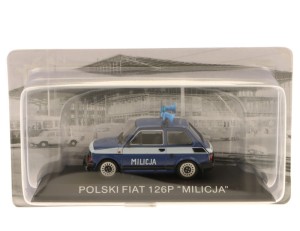 Polski Fiat 126p Milicja  Hachette 1:43