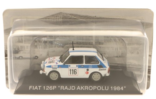 Model samochodu Polski Fiat 126p Rajd Akropolu 1984 Hachette.jpg