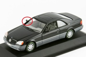 Mercedes-Benz 600 SEC Minichamps 1:43 uszkodzony